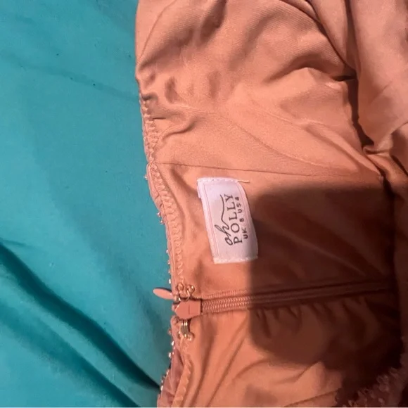 Oh Polly Pink Maxi Skirt with Embellishments - Picture 4 of 4